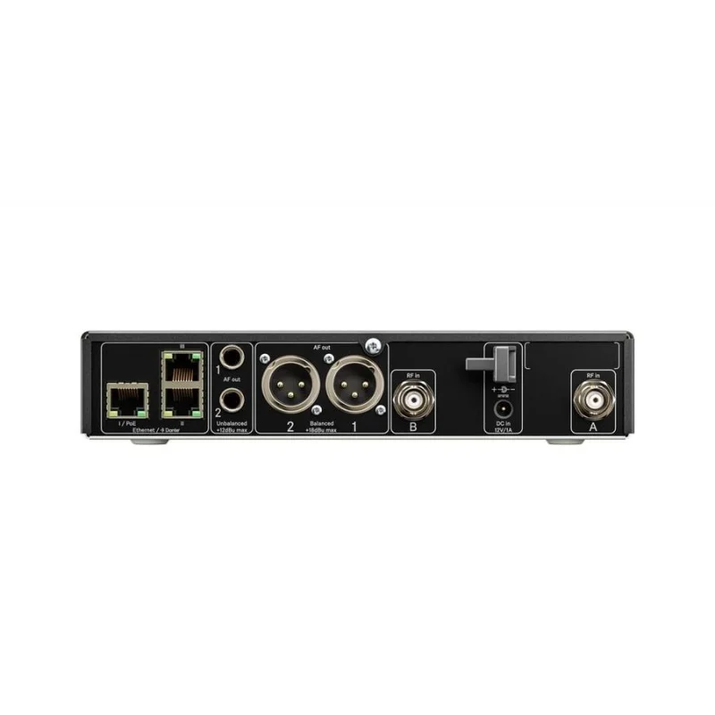 Sennheiser EW-DX EM 2 DANTE (S2-10) 2 Kanallı Dante Alıcı (Yarım Rack, 614,2–693,8 MHz)