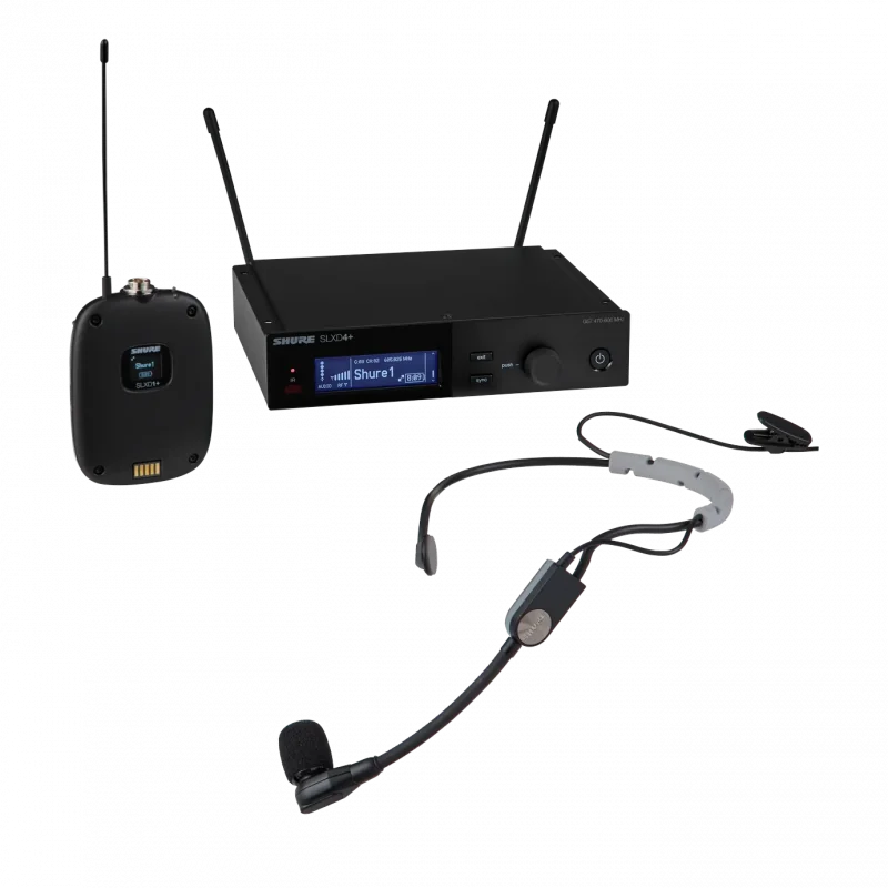 Shure SLXD14+/SM35 Dijital Kablosuz Headset Mikrofon Seti (SM35 Headset)
