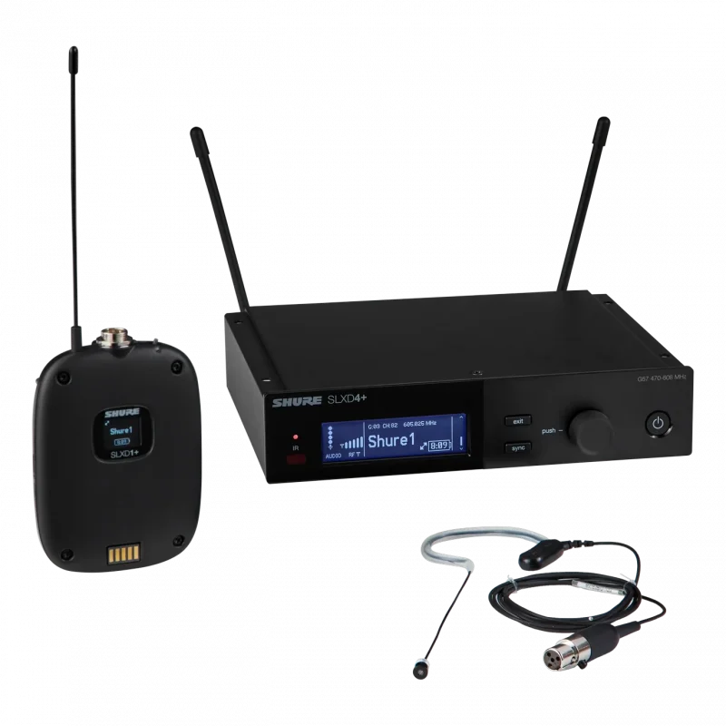 Shure SLXD14+/153B Dijital Kablosuz Earset Mikrofon Seti (MX153B Omni)