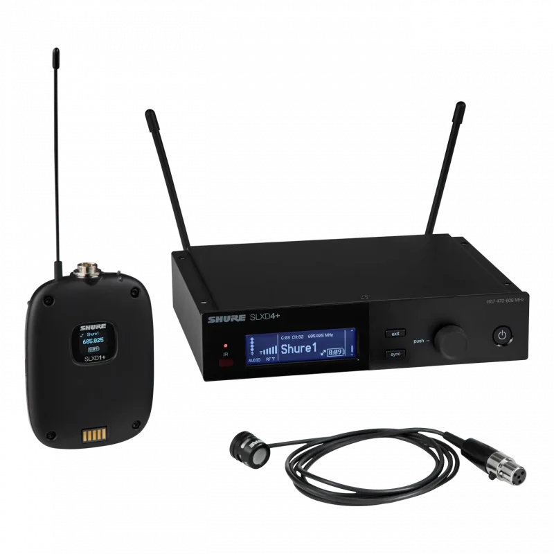 Shure SLXD14+/85M Dijital Kablosuz Yaka Mikrofonu Seti (WL185m Kardioid)
