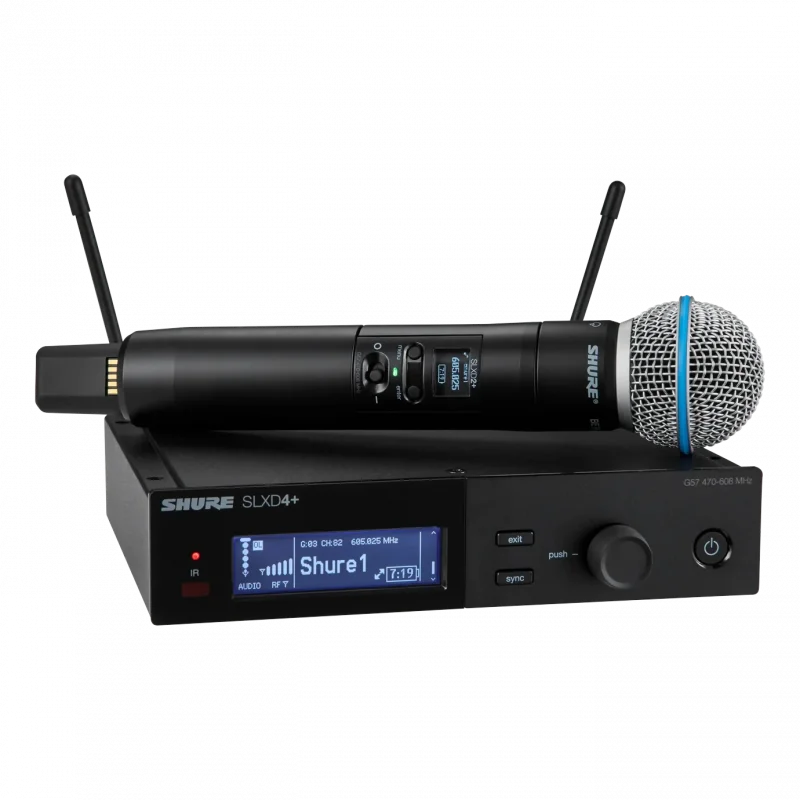 Shure SLXD24+/B58 Dijital Kablosuz El Mikrofonu Seti (Beta 58A)