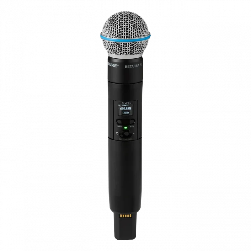 Shure SLXD2+/B58 Dijital Kablosuz El Vericisi (Beta 58A Kapsül)