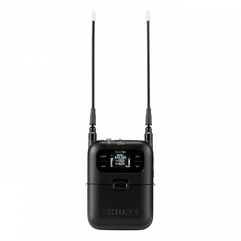 Shure SLXD5+ Portatif Dijital Kablosuz Alıcı (Kamera / Ses Çantası)