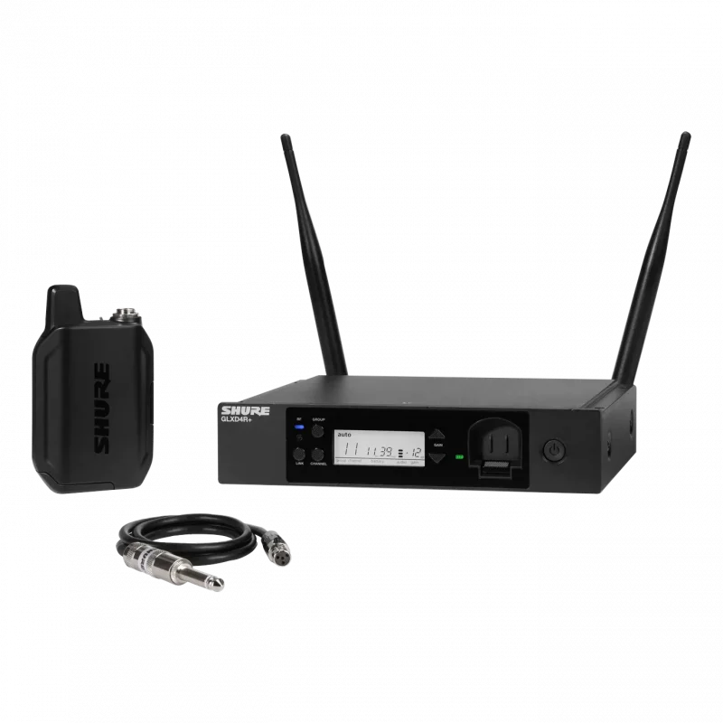 Shure GLXD14R+ Dijital Kablosuz Rack Gitar/Bas Sistemi (WA302 Kablolu)