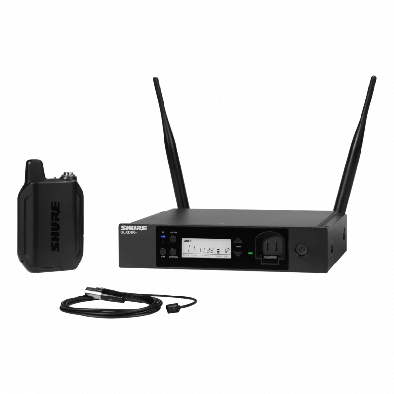 Shure GLXD14R+/93 Dijital Kablosuz Rack Yaka Mikrofonu Seti (WL93 Omni)