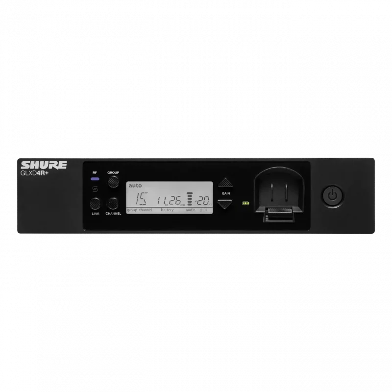 Shure GLXD24R+/B58 Dijital Kablosuz El Mikrofonu Seti (Rack Alıcı, Beta 58A)
