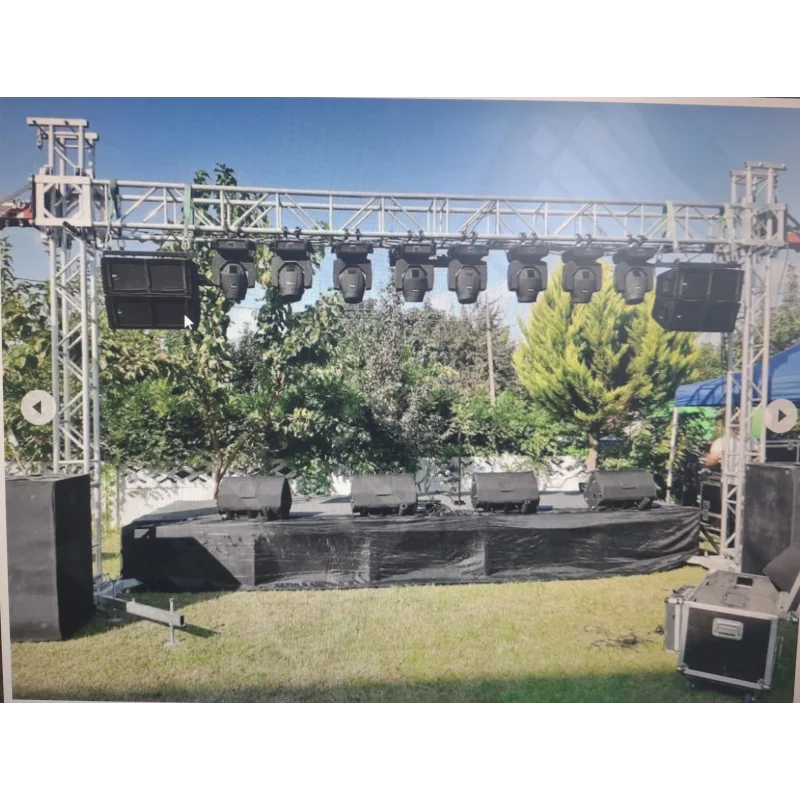 Ön Truss 40x40 Kare Trusslu Tower Sepetli Model, 5,5-metre Yükseklik, 12-metre Genişlik