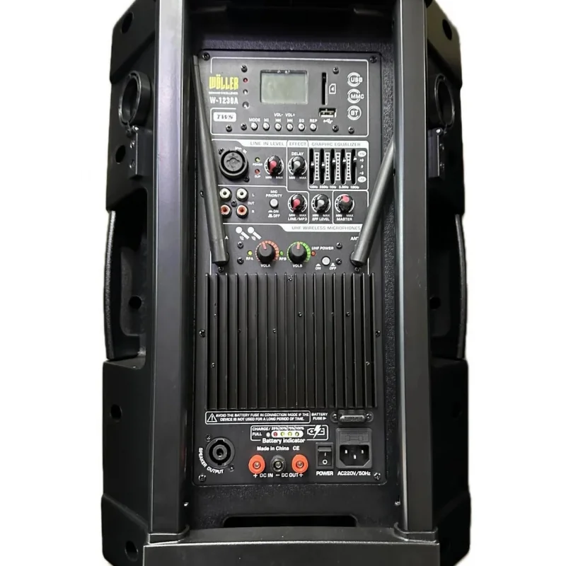Wöller W-1230DSP 12 Şarjlı Portatif Hoparlör 300W, 16 DSP, Bluetooth, TWS