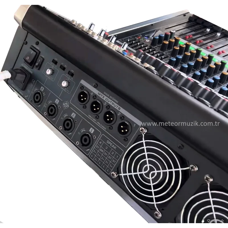 Woller WPX-164PRO 16-kanal Powermixer 4x1300W Çift-Efekt