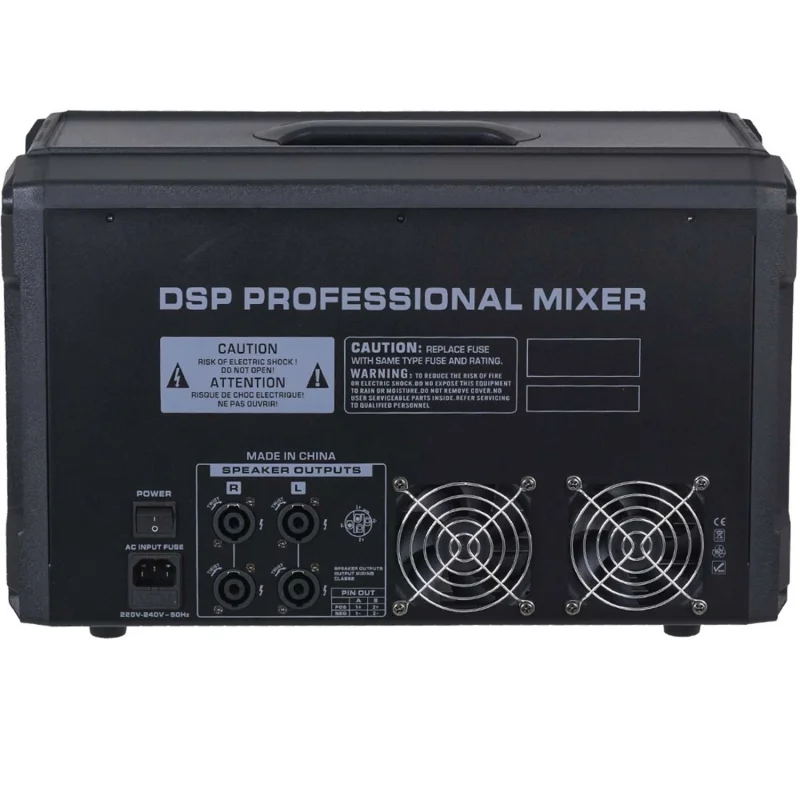 Wöller WUX-10P 10 Kanal Küp Power Mikser 2x750W, 99 DSP Efekt