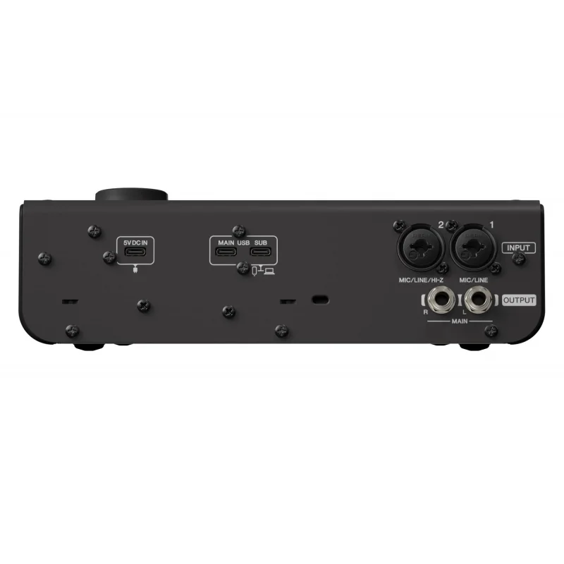 Yamaha URX22 USB Audio Interface with Touchscreen Ses kartı, 4-in/2-out USB-C