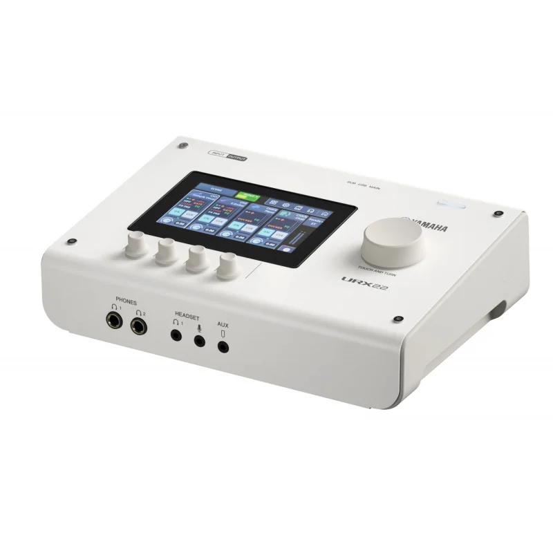 Yamaha URX22-W USB Audio Interface with Touchscreen Ses kartı, 4-in/2-out USB-C