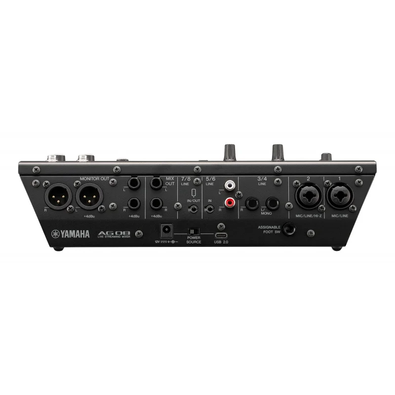 Yamaha AG08 8-kanallı Yayın Mikseri (Black)