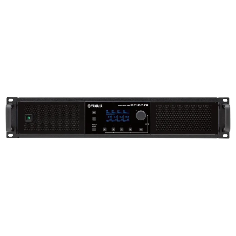 Yamaha PC412-DI DANTE Power Amplifikatör 4x1200W at 8-ohm,  100V/70V, 16ch Dante