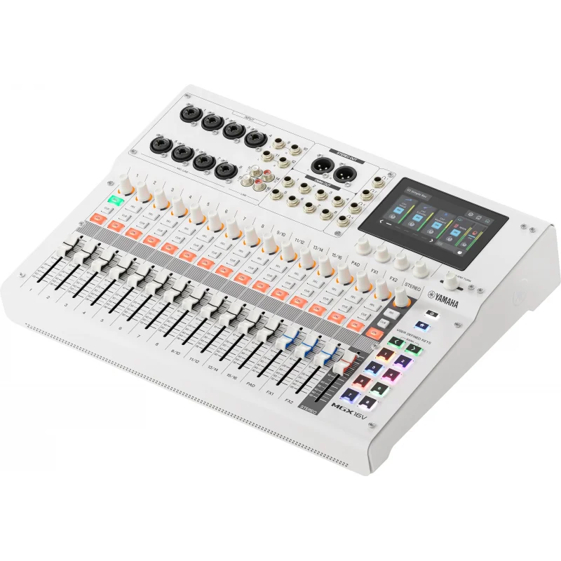 Yamaha MGX16V-W 16-kanal Dijital Ses Mikseri with 4K Video Capture / beyaz