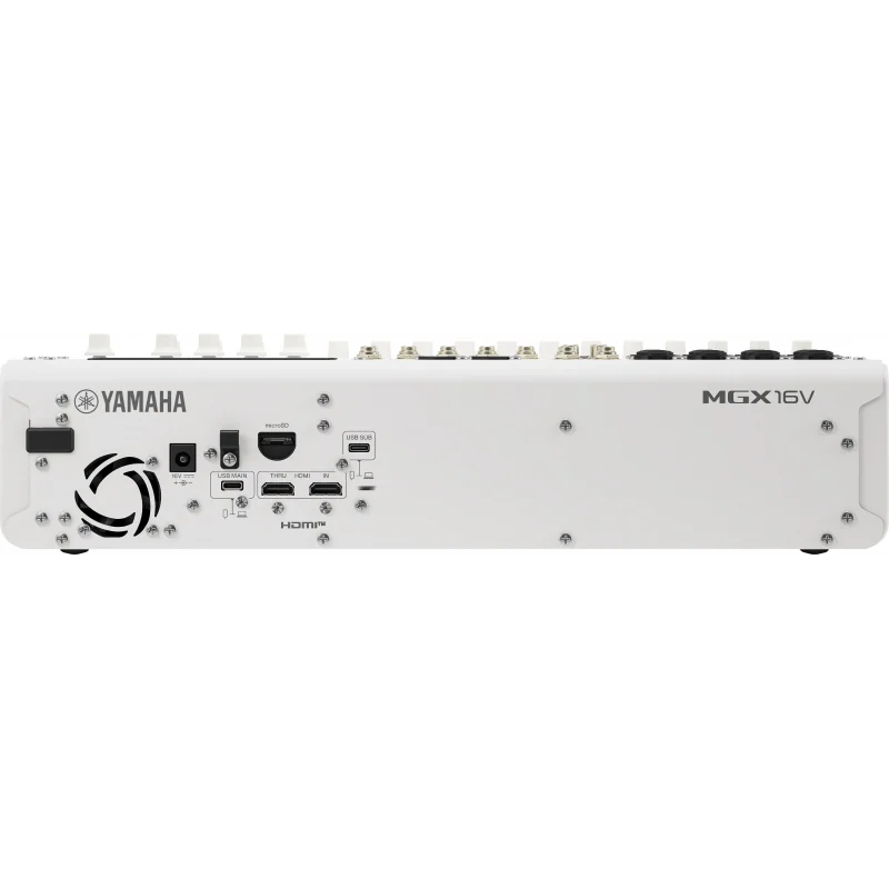Yamaha MGX16V-W 16-kanal Dijital Ses Mikseri with 4K Video Capture / beyaz