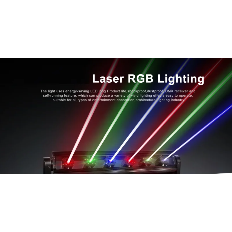 Magic CO83 6 Head RGB Laser, 6 Gözlü Lazer