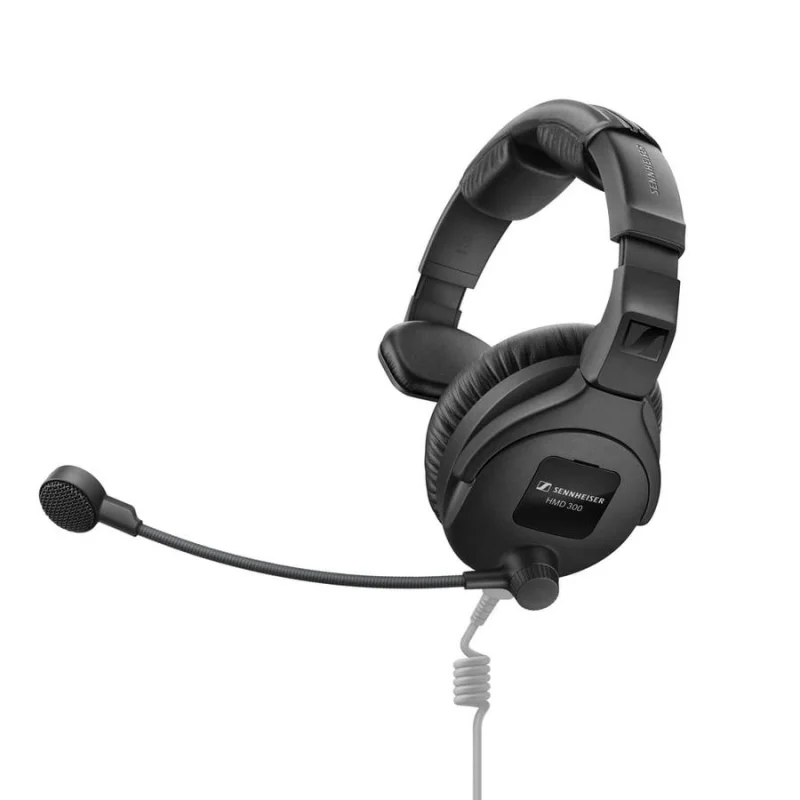 Sennheiser HMD 300 S Tek Taraflı Broadcast Headset (Dinamik Mikrofon)