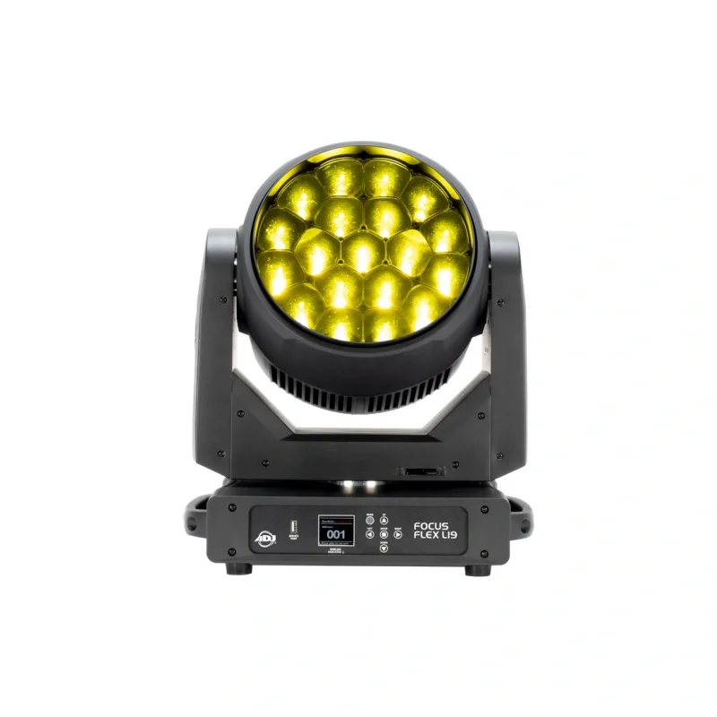 ADJ Lighting Focus Flex L19 19x40-Watt Led Movinghead Wash, RGBL