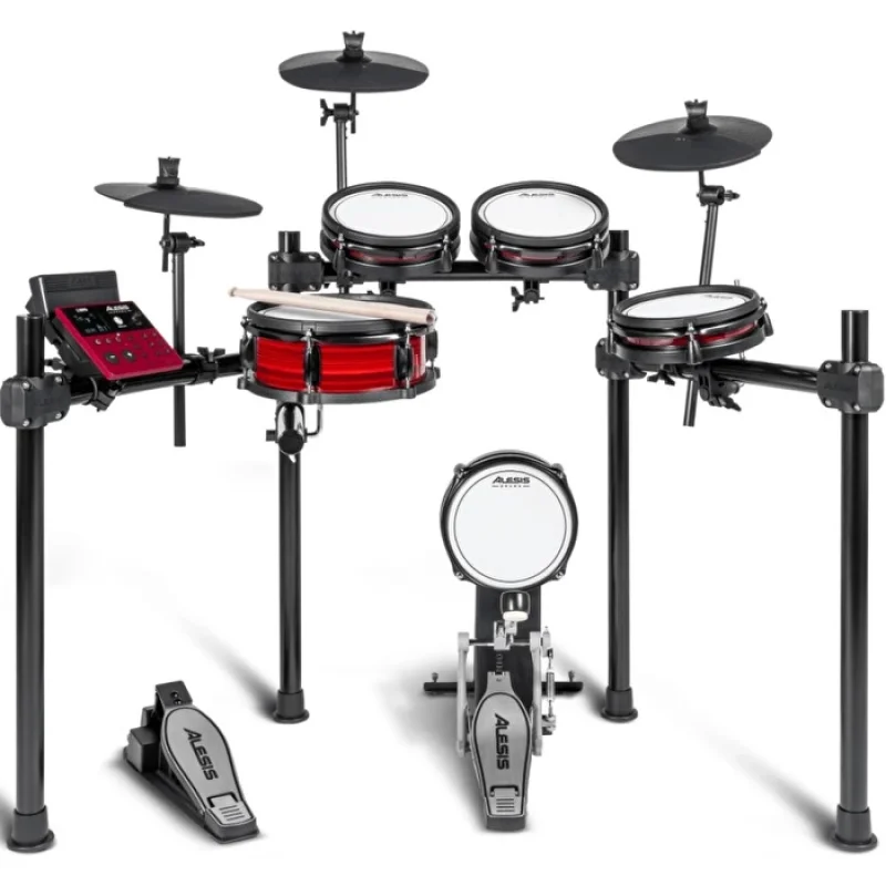 ALESIS Nitro Pro / 8 Parça Premium Elektronik Davul Seti: Bluetooth + BFD Player Full Paket