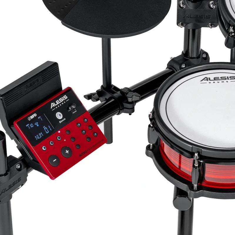 ALESIS Nitro Pro XL / 10 Parça Elektronik Davul Seti - Bluetooth ve BFD Sesler Dahil