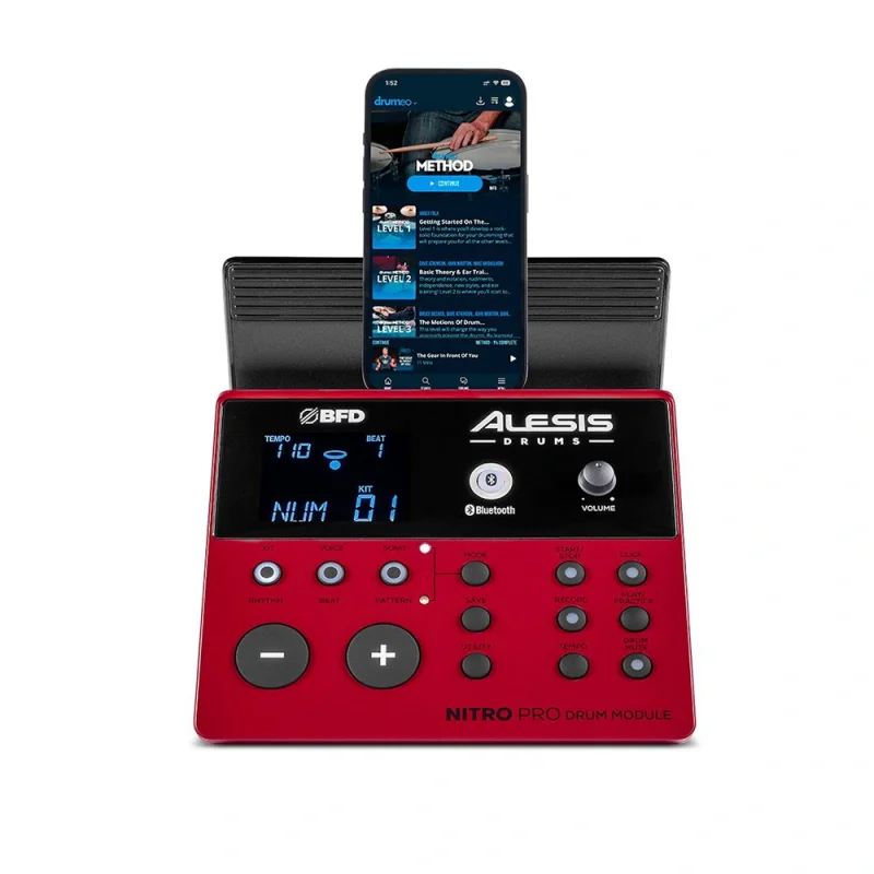 ALESIS Nitro Pro XL / 10 Parça Elektronik Davul Seti - Bluetooth ve BFD Sesler Dahil