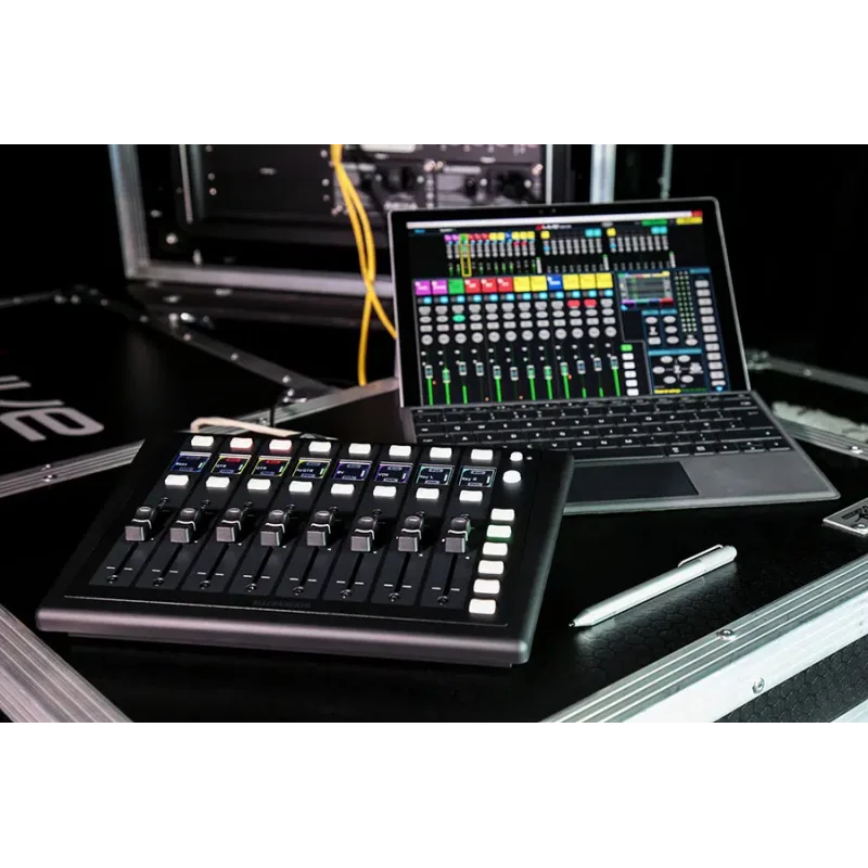 Allen & Heath IP8 8 Fader Remote Controller, Motorised fader, PoE, TCP/IP
