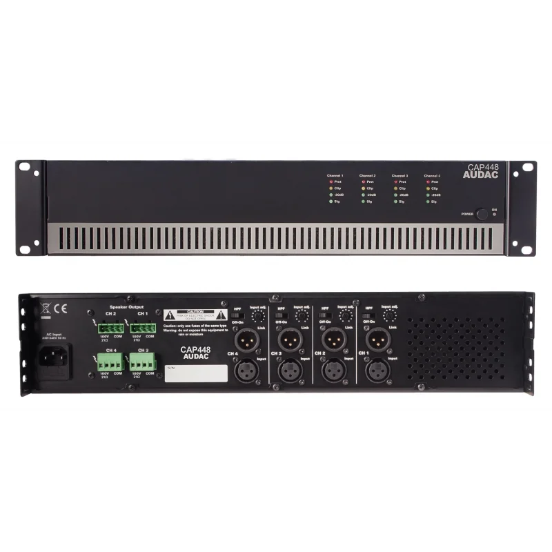 Audac CAP448 Quad Power Amplifikatör 4x480W/100V