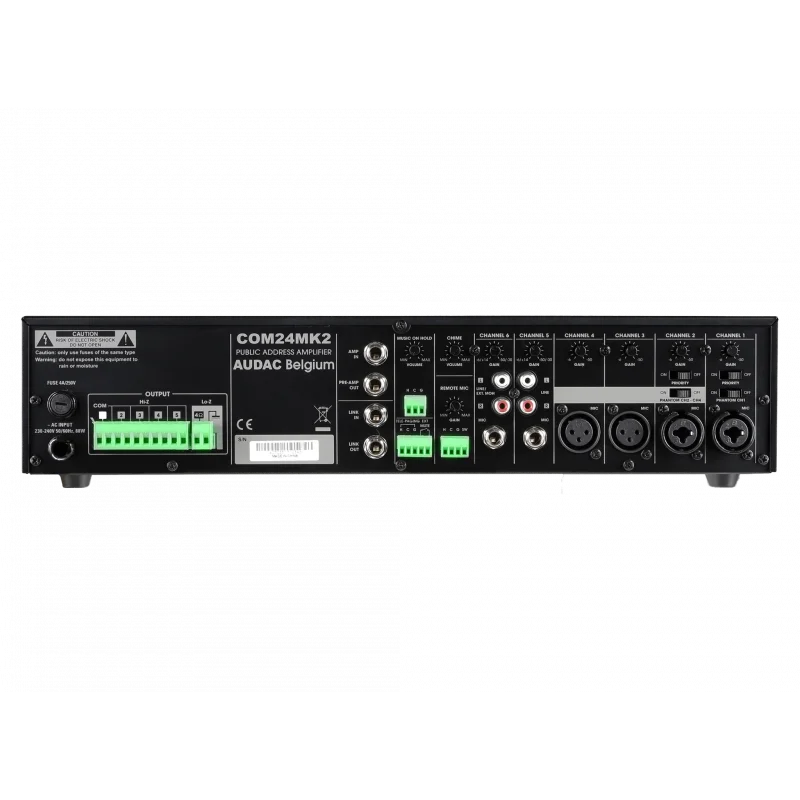 Audac COM24MK2 Mikser Amfifer 240W/100V, 5-zone