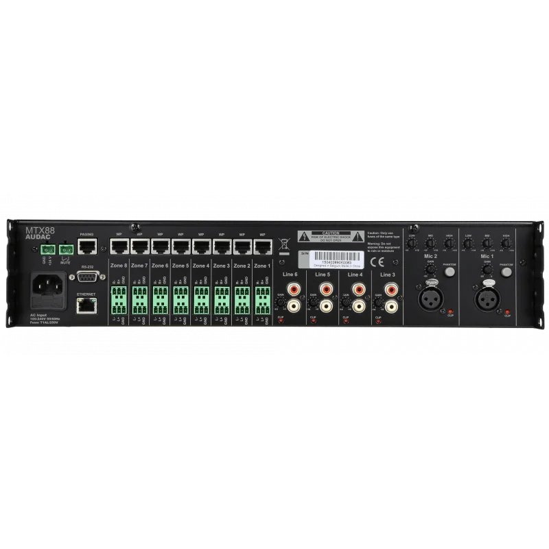 Audac MTX88 8-zone audio matrix
