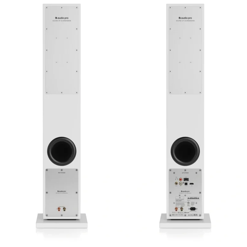 Audio Pro A38 Beyaz Aktif Kule Tipi Akıllı Ev Hoparlör Seti (Çift)