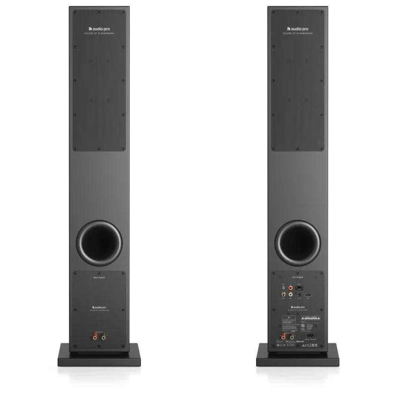 Audio Pro A38 Siyah Aktif Kule Tipi Multiroom Akıllı Ev Hoparlör Seti(Çift)