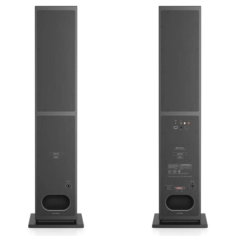 Audio Pro A48 W Siyah Kule Tipi Multiroom Akıllı Ev Hoparlörü(Çift)