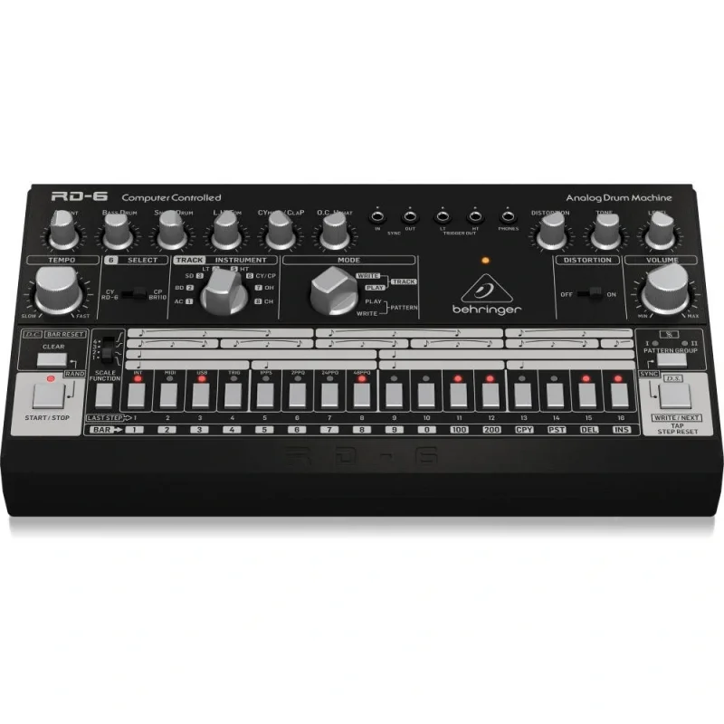 Behringer RD-6-BK RHYTHM DESIGNER Analog Davul Makinesi (Siyah)