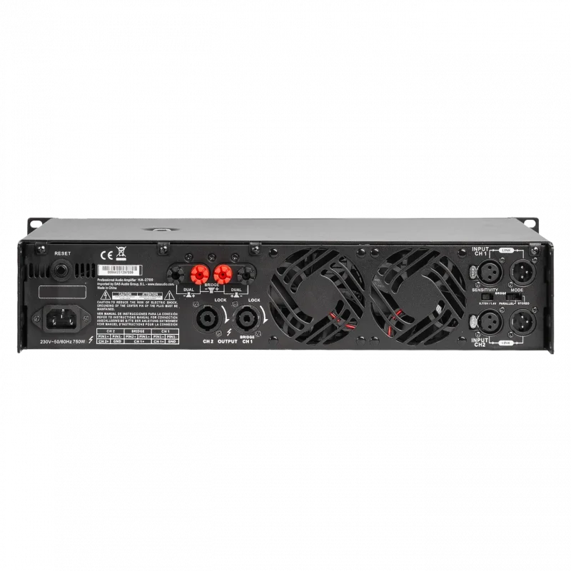 DAS Audio HA-2700 2 Kanal Power Amfi 2x1350W 4 Ω, Class H, 2U