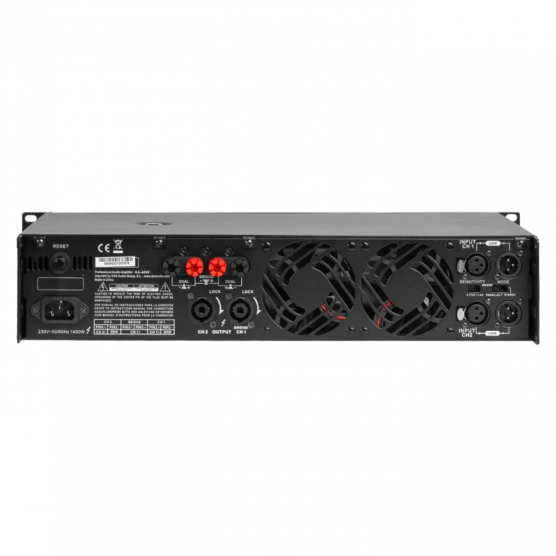 DAS Audio HA-4000 2 Kanal Power Amfi 2x2100W 4 Ω, Class H, 2U