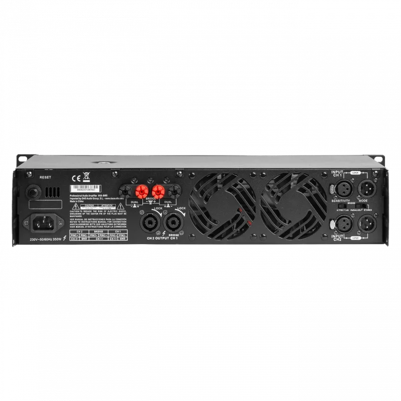 DAS Audio HA-900 2 Kanal Power Amfi 2x450W 4 Ω, Class H, 2U