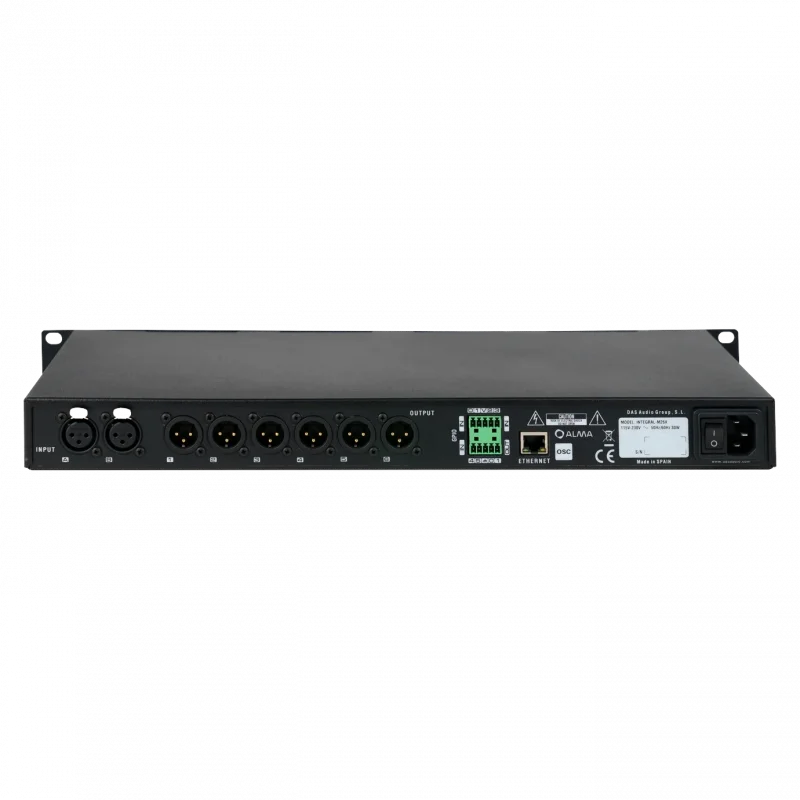 DAS Audio Integral-M26X 2 Giriş 6 Çıkış Dijital Ses İşlemcisi (DSP), 1U, ALMA