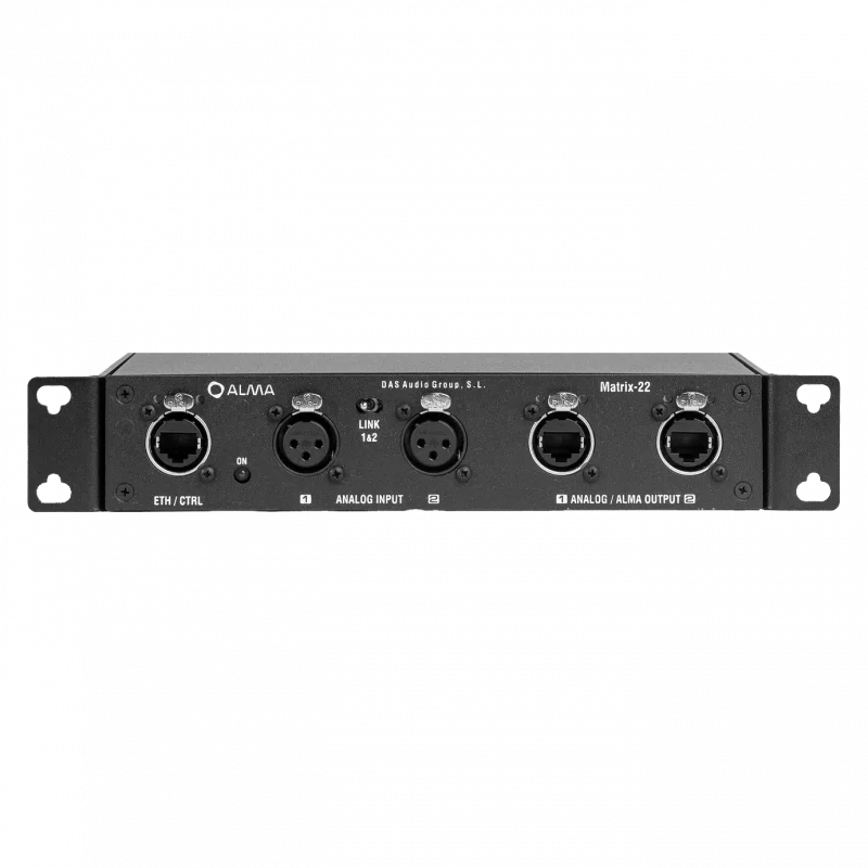 DAS Audio MATRIX-22 ARA-P İçin 1U Ses ve ALMA Veri Dağıtıcı, 2 Giriş 2 Çıkış