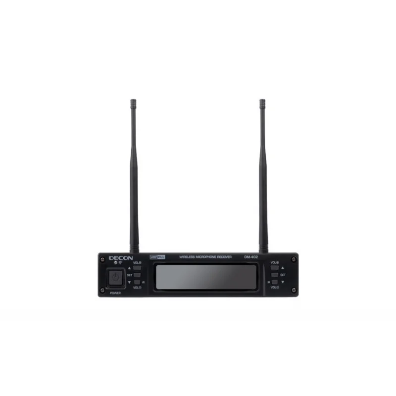 Decon DM-402H 1 Receiver+2 Handheld Mic.