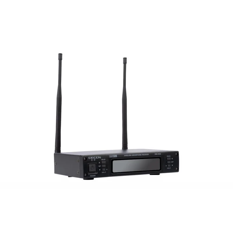 Decon DM-402H 1 Receiver+2 Handheld Mic.