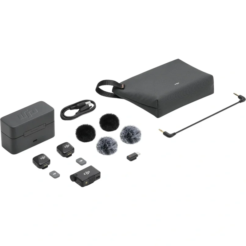DJI Mic Mini (2 TX + 1 RX + Şarj Kutusu) Mikrofon