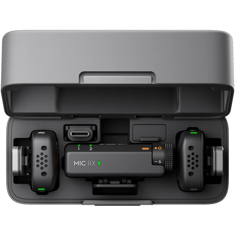DJI Mic Mini (2 TX + 1 RX + Şarj Kutusu) Mikrofon