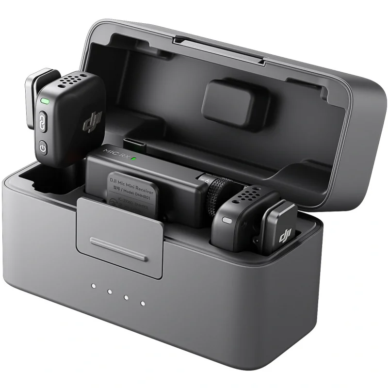 DJI Mic Mini (2 TX + 1 RX + Şarj Kutusu) Mikrofon