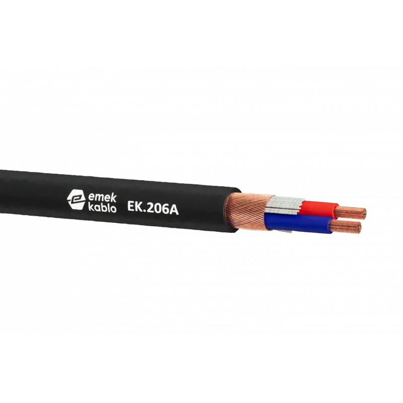 Emek EK-206A 2x0,22mm Stereo Mikrofon Kablosu 100mt