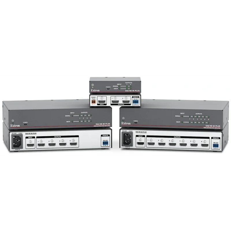 Extron DA2 HD 4K PLUS Serisi 4K/60 HDMI Dağıtım Amplifikatörleri
