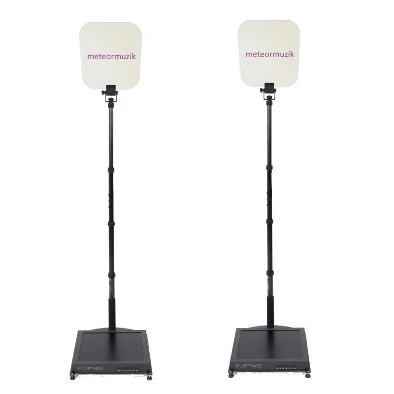 Fortinge PROC19-D-HB Çift 19 Konferans Prompter - Çiftli Set, 1000 cd/m² parlaklık