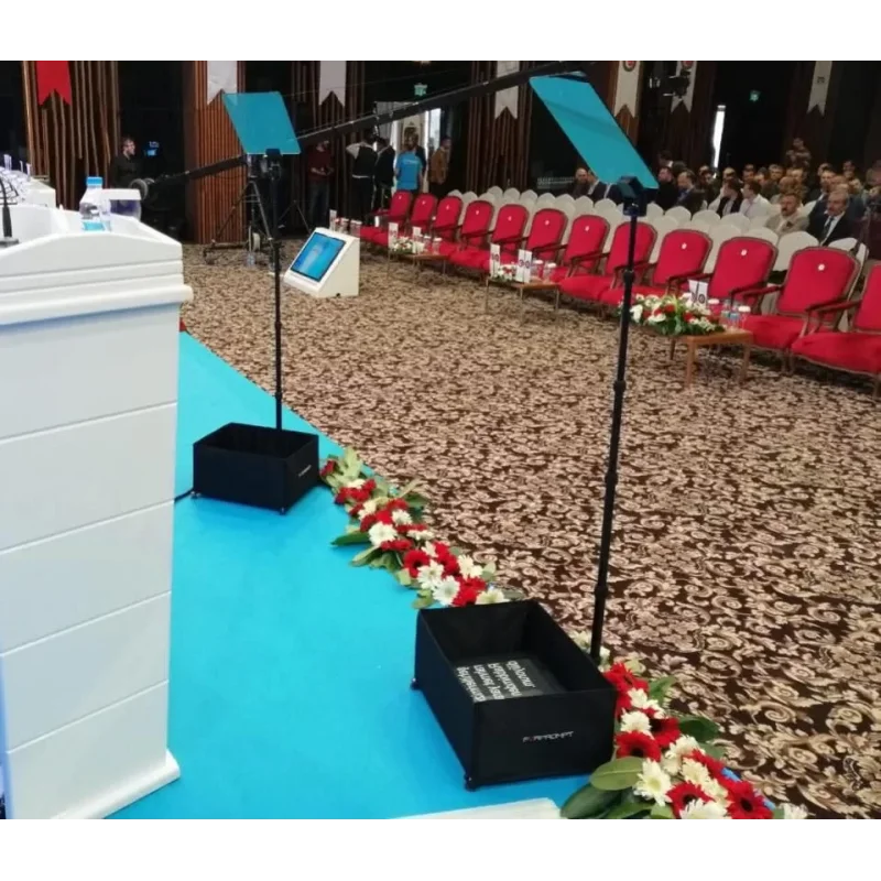Fortinge PROC19-D-HB Çift 19 Konferans Prompter - Çiftli Set, 1000 cd/m² parlaklık