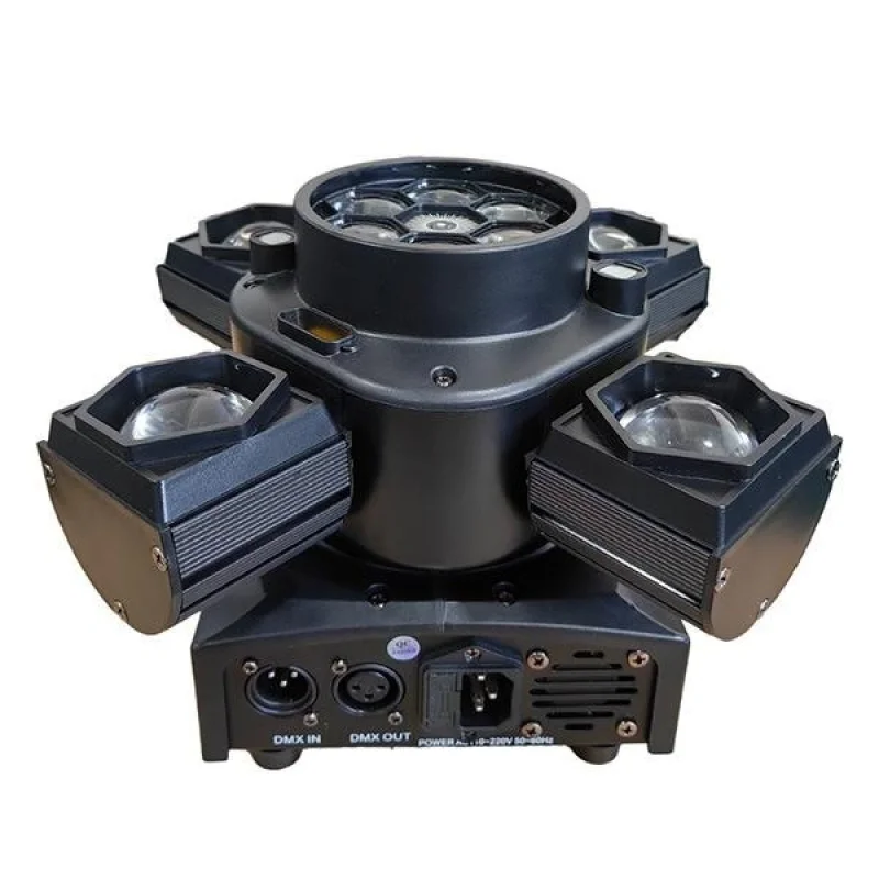 Gold Audio LED-E044 Mini 4 Kollu Beam B-EYE Strobe ve Lazer Işık – 4ü 1 Arada