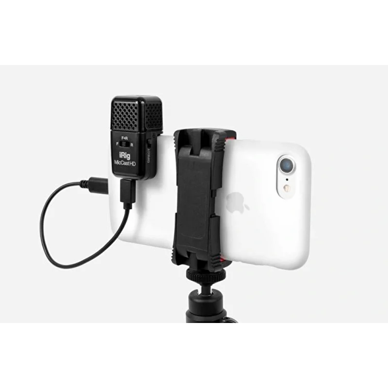 IK Multimedia iRig Mic Cast HD Çift Taraflı Kompakt Mikrofon (iOS& Android)